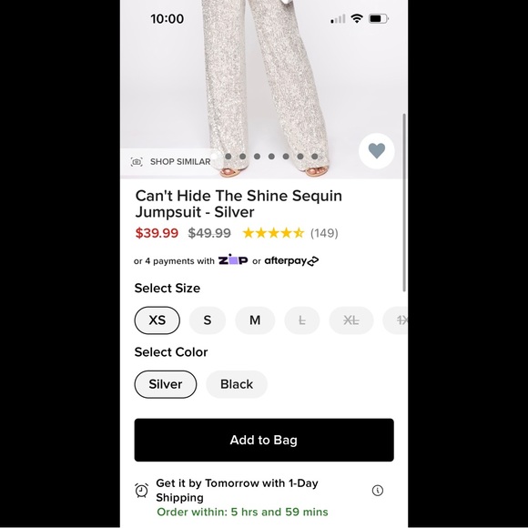 ✨ HP ✨ Can't Hide the Shine ✨ Sequin Jumpsuit ✨ - Picture 5 of 5